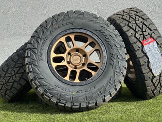 New 17" AGP TRUX Wheels 6x5.5 GMC Yukon Rims Sierra Suburban Silverado LT285/70R17 Tires R/T Tundra 