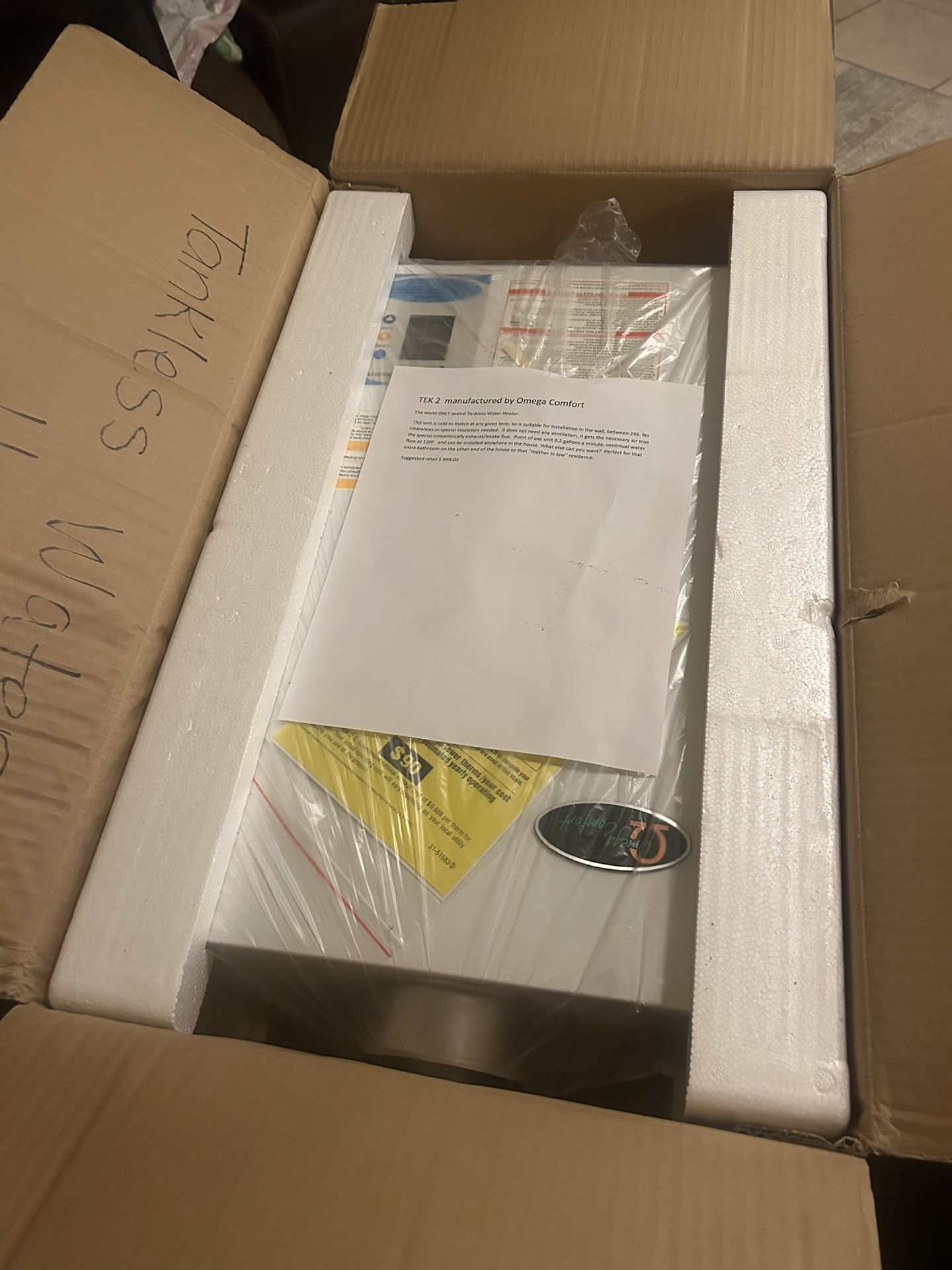 Tankless Gas Water Heater Sealed System