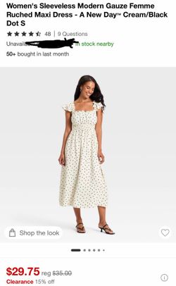 A new day polka dot dress size S