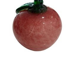Glass Apple Paperweight