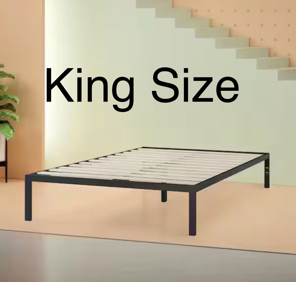 King Size Bed, Platform Mattress Base