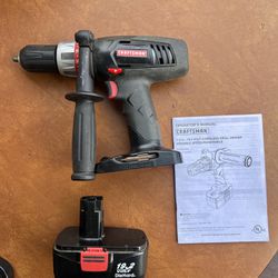Craftsman Cordless 19.2 V 1/2" Drill Driver Model (contact info removed)10 w/ Battery