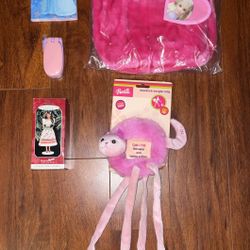 Barbie Backpack, Phone, Thankyou Cards, Doorknob Dangler Kitty Cat Toy And Ornament