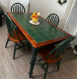 Dinner Table Set for Four w/ Chairs