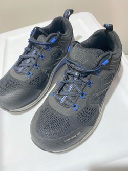 Steel Toed Shoes 8.5 men’s black and blue