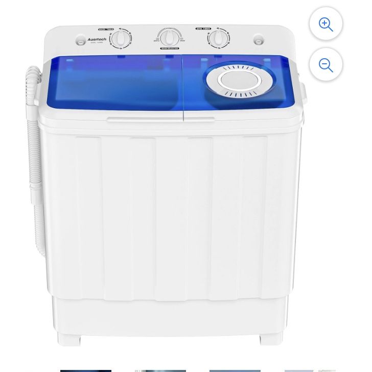 Portable Washing Machine 28lbs Mini Twin Tub Semi Automatic Washer