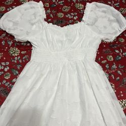 WHITE FLORAL DRESS 👗 