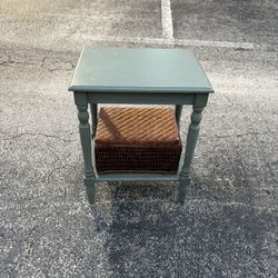 Small Green Side Table
