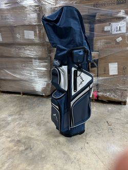 New 15-Way Golf Cart Bag, Anti-Shake Divider, Magnetic Pocket Comfortable Handles,Rain Cover