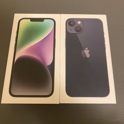 Iphone 13 sealed $325 & Iphone 14 $365 open box T-Mobile only 