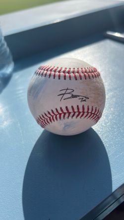Dodges Training Ball Hit By Mookie Betts And Signed By Ben Casparius