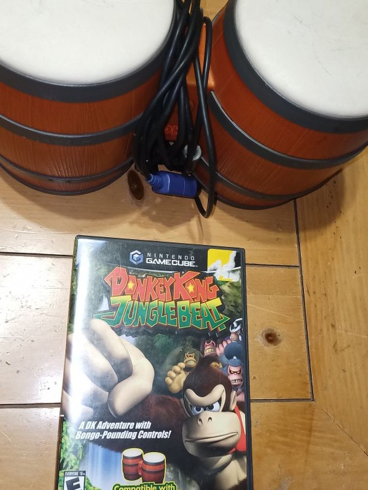 Donkey Kong Jungle Beat With Bongos - GameCube