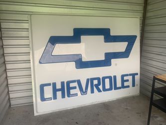 Vintage Chevy Dealership Sign