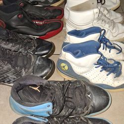 7 Pairs Nike Air Jordan's Size 13