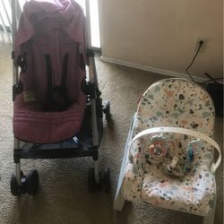 Urbini Stroller And Fisher Price Rocker