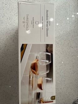 Threshold Hutton Stemless Wine Glasses 6-Count