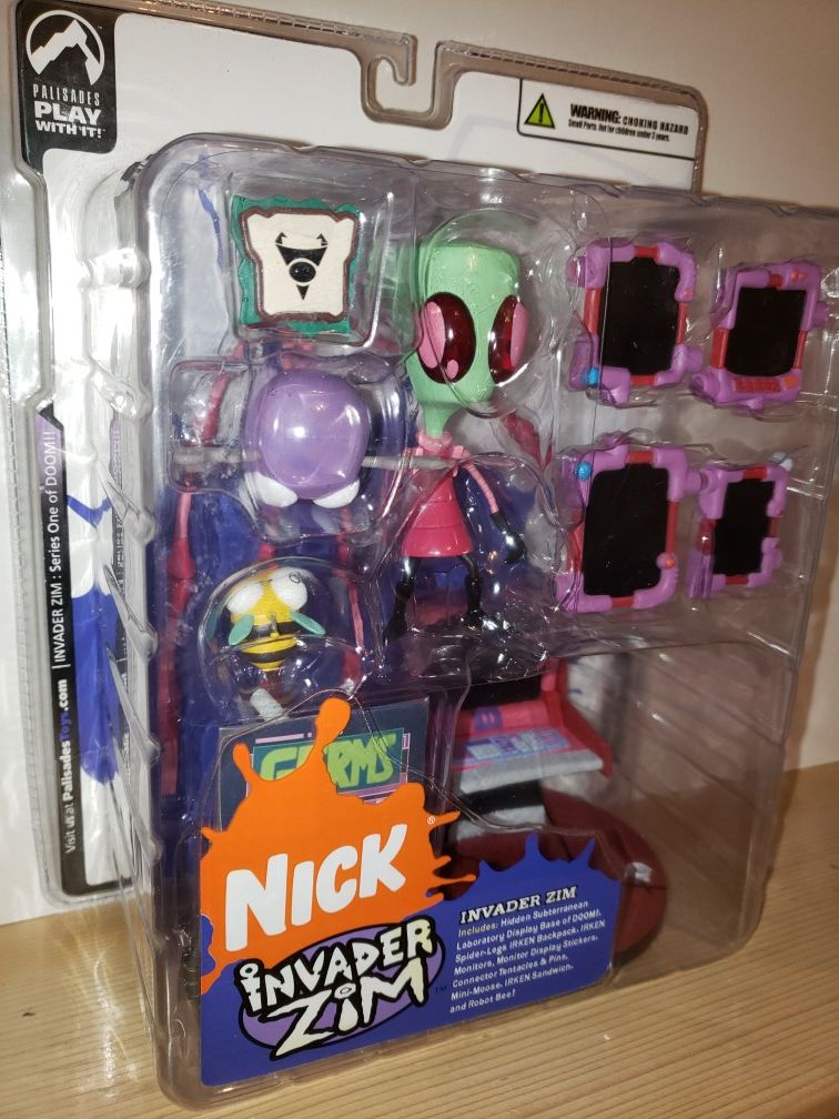 INVADER ZIM Figure PALISADES Nickelodeon RARE