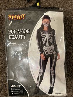 Skeleton costume adult medium 8-10