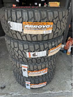35x12.50r20 Arroyo Tires nuevas con 50,000 millas de garantÃa las 4