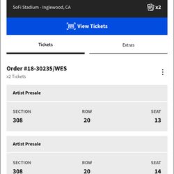 Kanye West 4/3 @SoFi Tickets