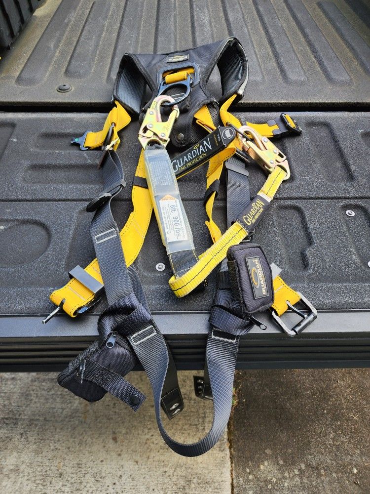 Safety Harness With Lanyard