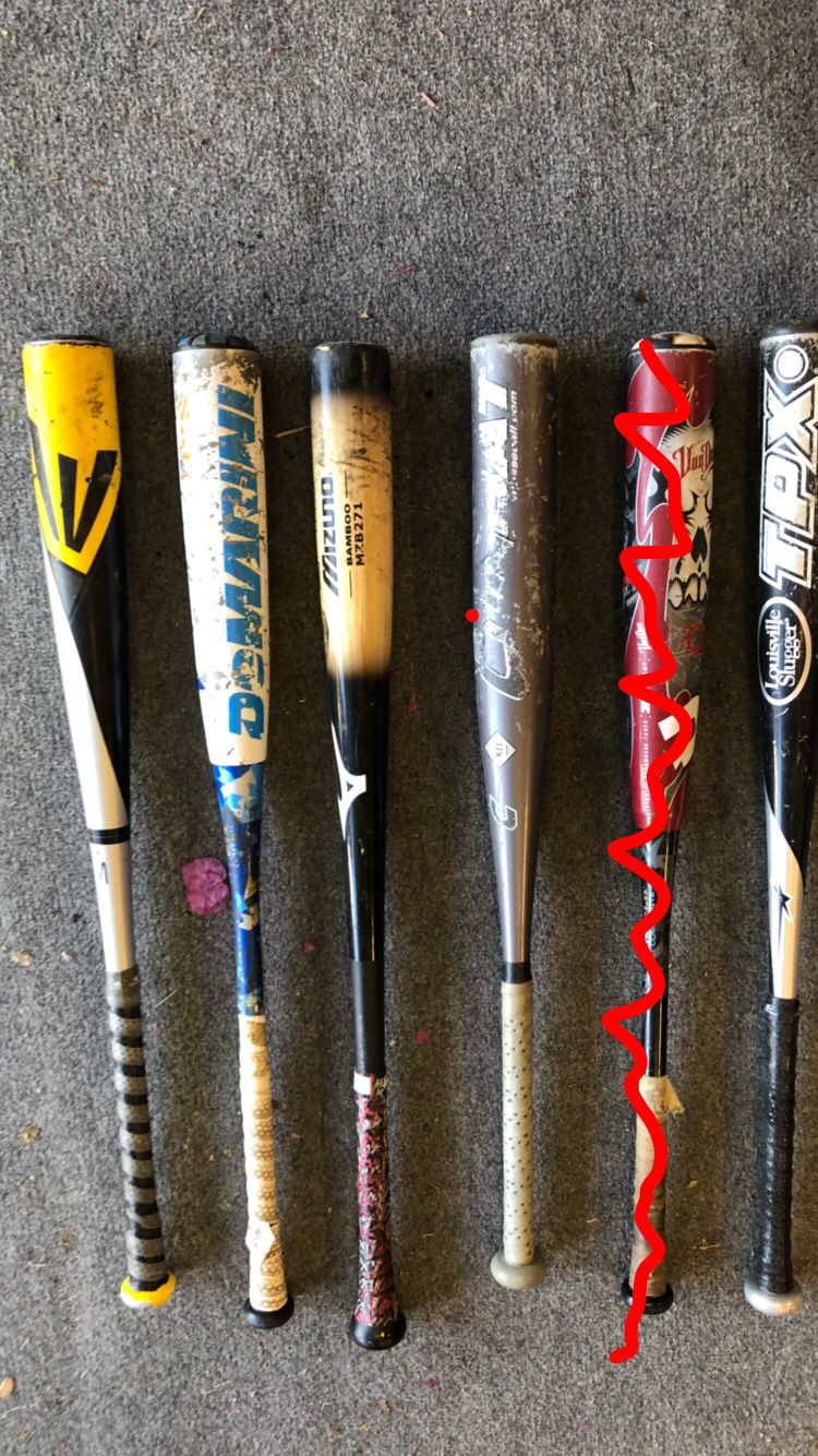 Used baseball bats