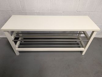 Ikea Tjusig Bench with shoe storage