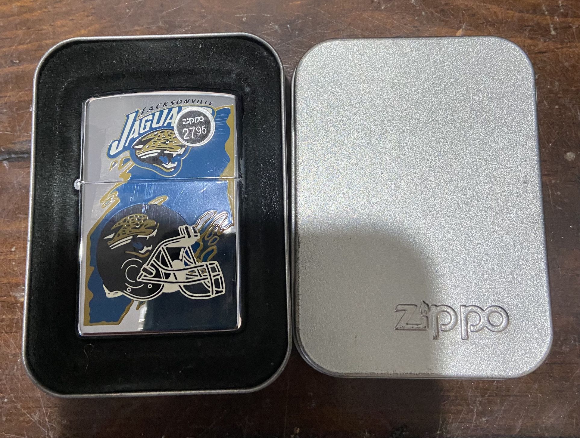 Jacksonville jaguars football team official zippo lighter