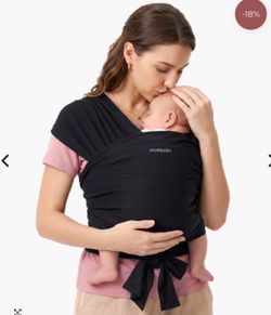 Momcozy Baby Wrap Carrier - Black