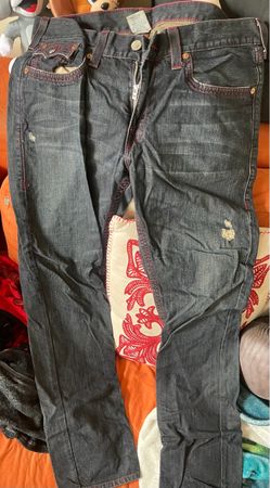 True Religion Jeans Red and black