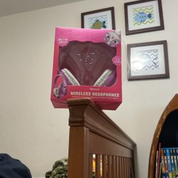 Wireless Pink Headphones