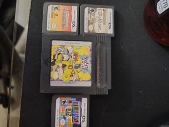 3 Nintendo DS games and 1 Gameboy game