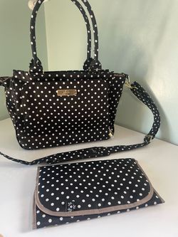Ju Ju Be Baby Convertible Diaper Bag Shoulder Handbag  w Changing Pad New