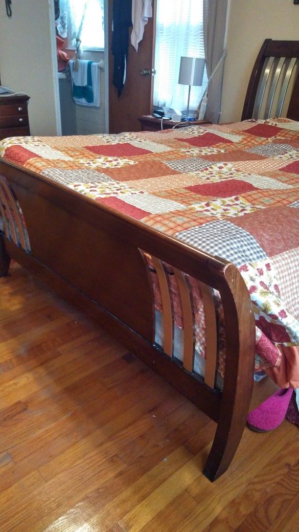 Sleigh Bed Frame/ Queen