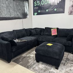 New Sectional Sofa With Ottoman 
