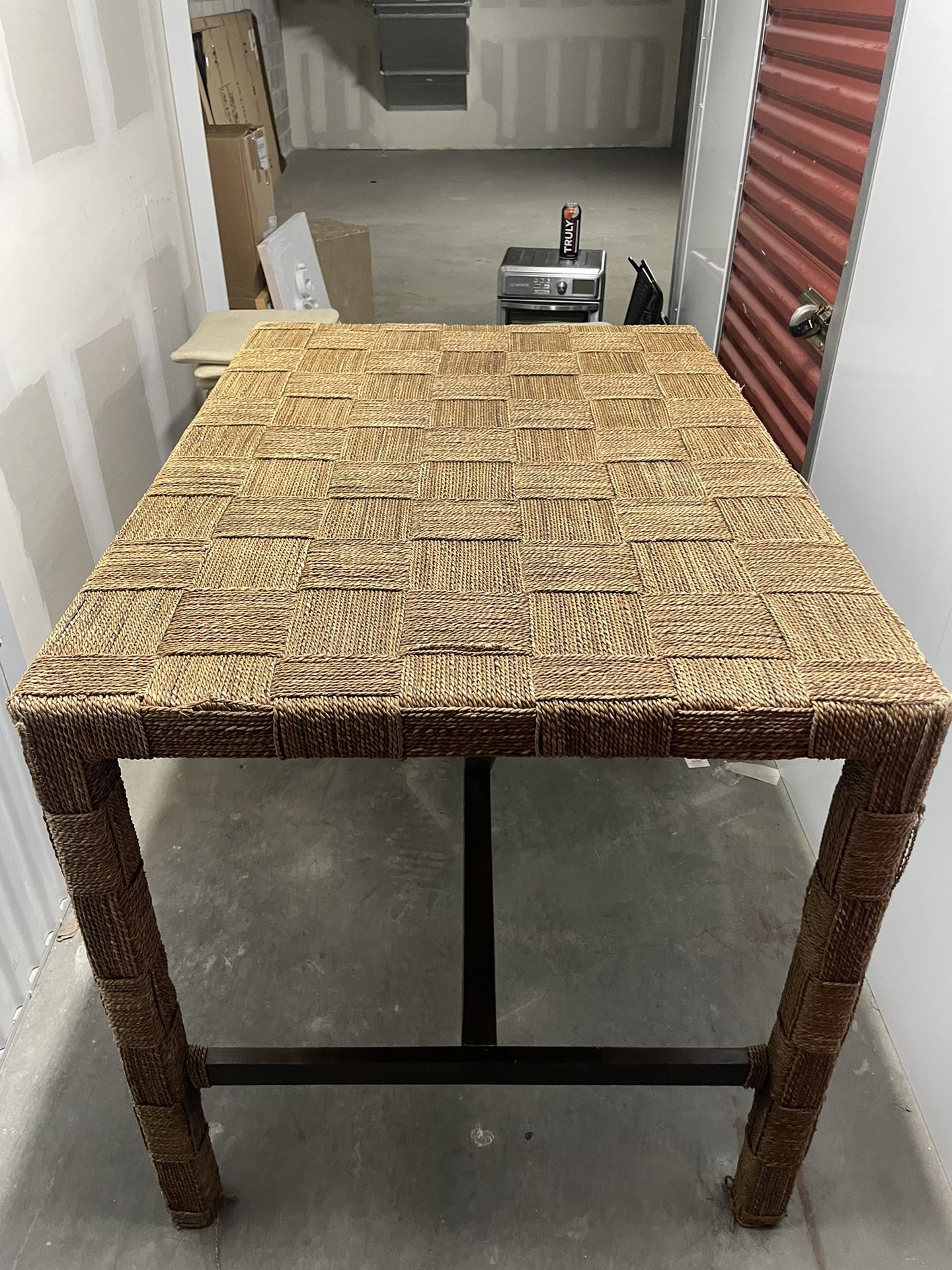 Padma's Plantation Outdoor Plaid 4 Place Tall Table And Counter Stools