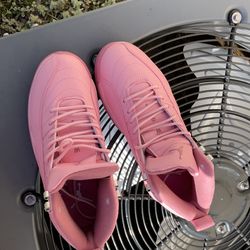 All pink Jordan 12’s