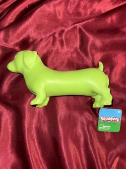 Squeeezy Green Dachshund Squeeze Toy