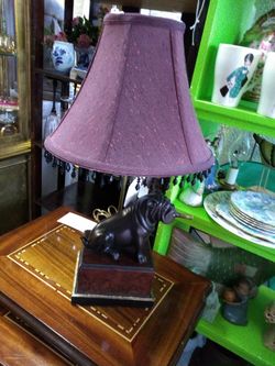 Bull Dog lamp.