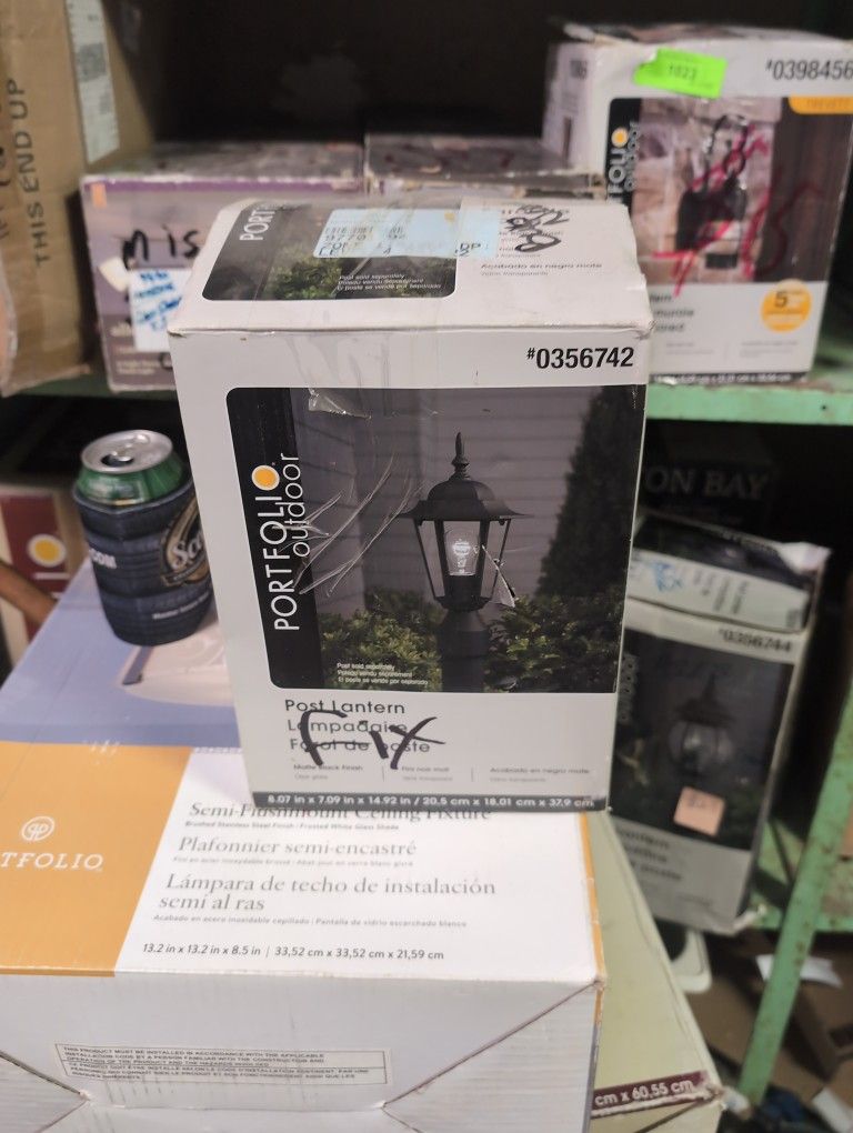 Portfolio Outdoor Post Lantern No Bulb