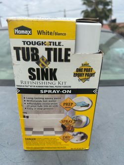 Homax White/Blanco ToughTile Tub Tile & Sink Refinishing Kit Spray