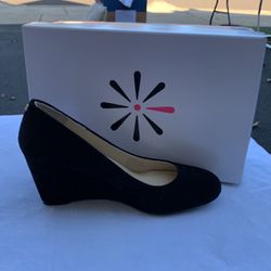 Women’s Shoes. Isaac Mizrahi Live!, Kendall Black Suede Wedge