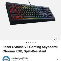 RAZER Cynosa v2 keyboard