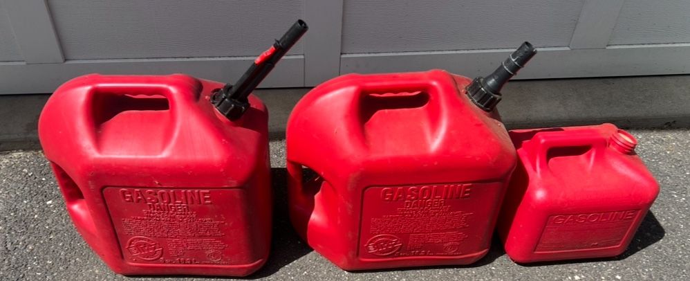 Gas Cans $5 Each 