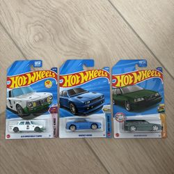 Brand New Unopened Hot Wheels Diecast Car European 3 Pack