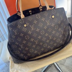 Louis Vuitton Montaigne GM Monogram Canvas Tote Bag – Authentic – Excellent Condition