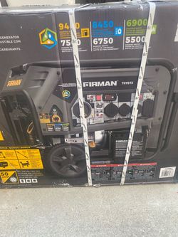 Firman 9400/7500 watt generator