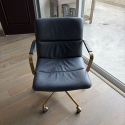 West Elm Desk Chair - Mid Century Modern - Blue
