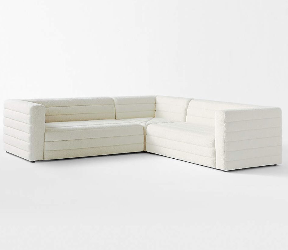 CB2 Ivory Sectional Couch