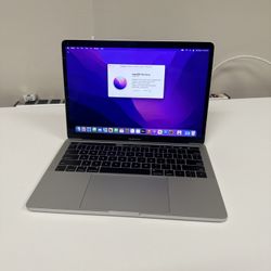 Apple 13” MacBook Pro Touch Bar 2018 2.3ghz Quad Core i5 16gb RAM 500gb Flash macOS Monterey 